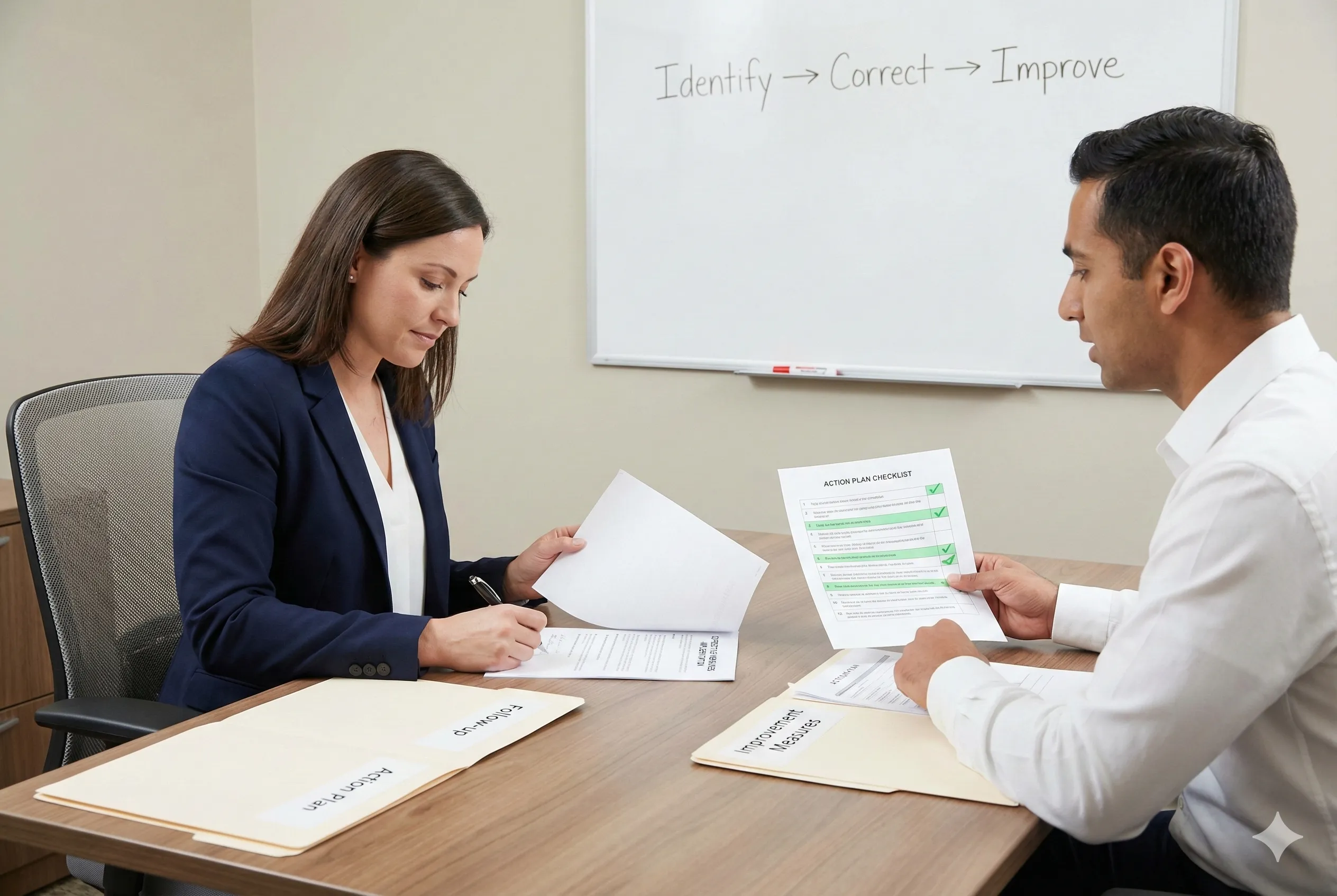 Tomar acciones correctivas cuando sea necesario.